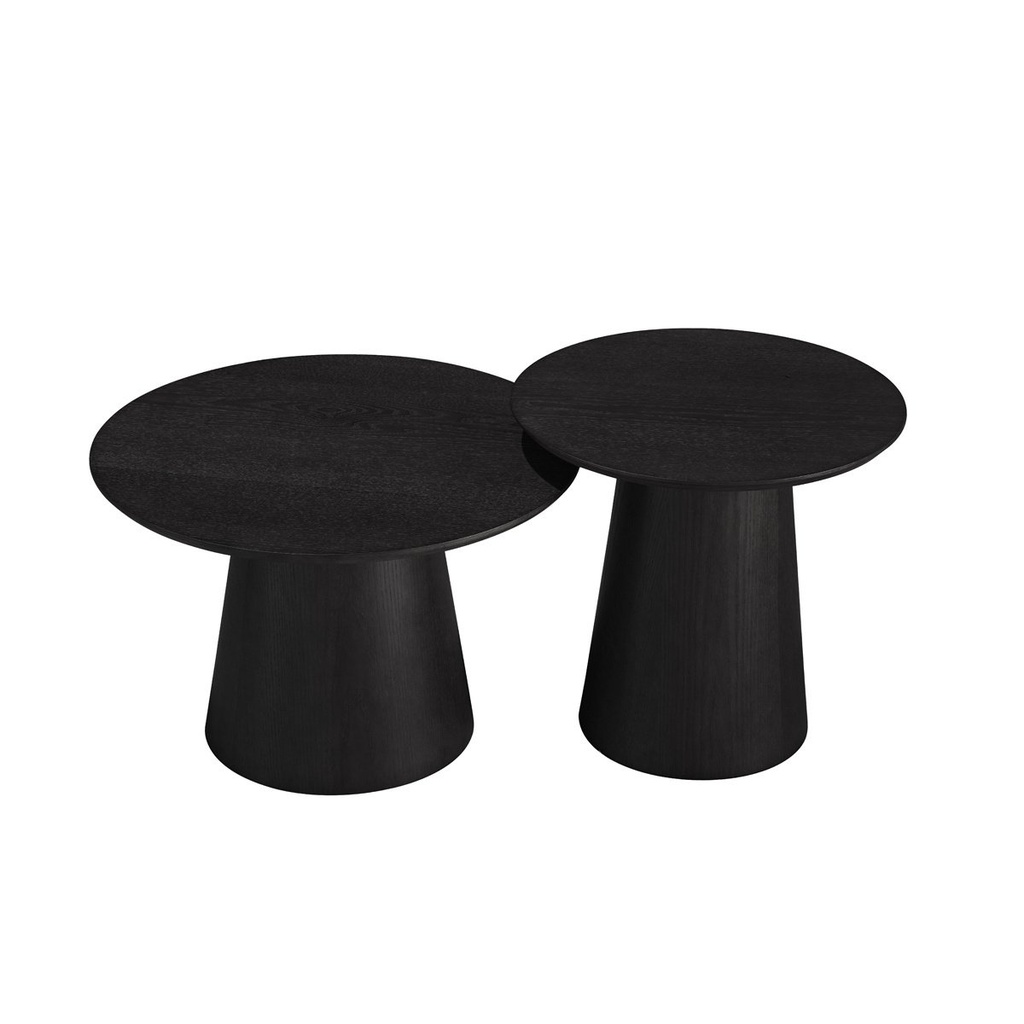 Salontafel Sef rond - set van 2 taupe/travertin (kopie)