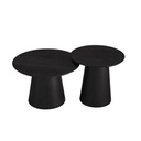 Salontafel Sef rond - set van 2 taupe/travertin (kopie)