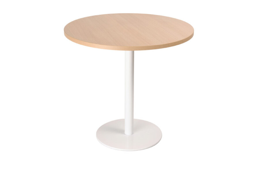 [RONDO-74-V2-Afmetingen blad-TBA-TBA] Rondo - lage tafel met centrale poot - hoogte 76,5 cm (Nog te bepalen, Nog te bepalen, Nog te bepalen)
