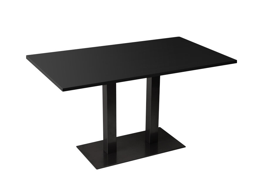 [DOPPIO-74-Afmetingen blad-TBA-TBA] Doppio - tafel met dubbele centrale poot - met rechthoekig onderstel - hoogte 76,5 cm (Nog te bepalen, Nog te bepalen, Nog te bepalen)