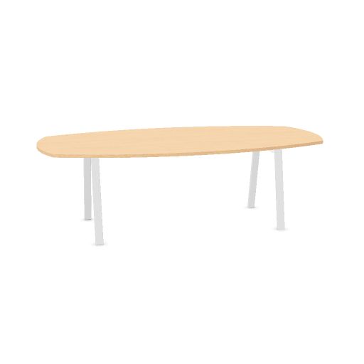Air2 vergadertafel Deens ovaal 240x120 25mm