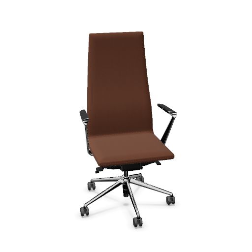 Executive, tilting mechanism lockable in working position