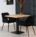 Sven - bistrotafel in eikenhout - 80 x 80 x 75 cm (L x B x H)