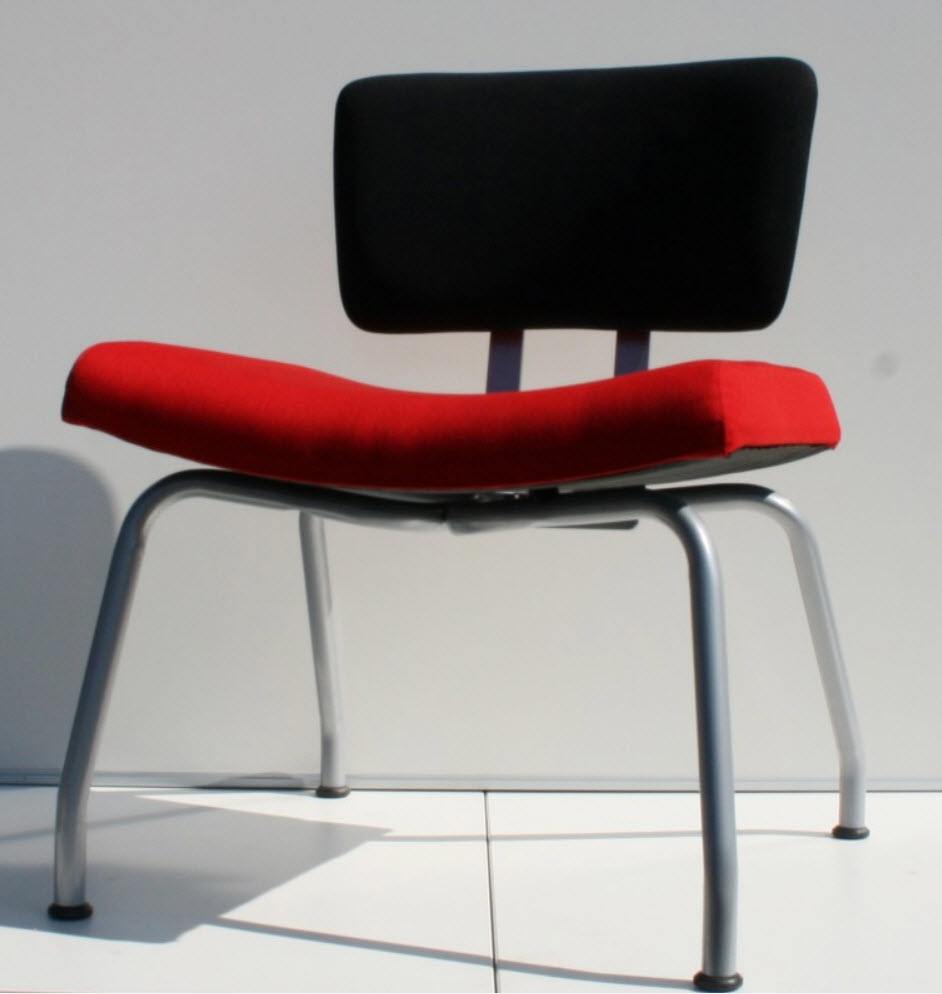 [OUTLET-AZKEN-BEZOEKERSSTOEL] Azken bezoekersstoel - H 40 cm - gestoffeerd