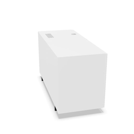 Base module DV504-Milo - With 1 technical compartment - Metal plinth H. 6,1 - L.120 / D.50 / H.66
