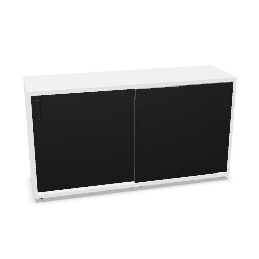 Storage units with sliding doors W. 136,5  H. 74  D. 40,4 