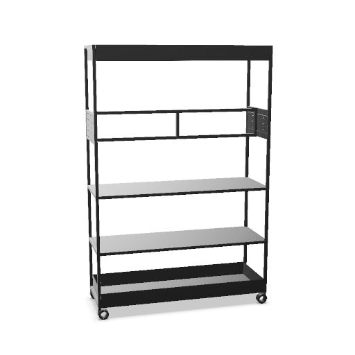 Mobile wall on castors - H. 180 W. 120  H. 180  D. 42 