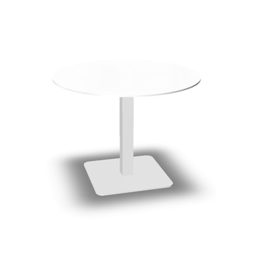 [TOP_GLASS.XXCategory=Glass;TOP_GLASS.V01=VBI1;LEG.V02=MBI1;MARKET.XXMarket=E;MARKET.XXWeight=1] Meeting table with glass worktop - Squared base W. 55 - L.100 / D.100 / H.74,5