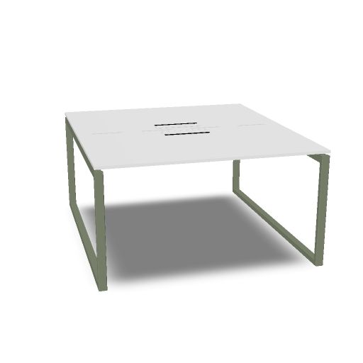 [802TB3514O@MBI1 MVS1 TypeO TypeU MBI1 E 1] Bench - One-piece worktop with slots - 2 top access included - Code 300AC3802 - W. 32 - L.140 / D.158 / H.74