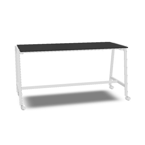 [Social.V01=MNE3;Social.V02=MBI1;MARKET.XXMarket=E;MARKET.XXWeight=1] High table on castors with brake - H. 107 W. 210,4  H. 107  D. 90 