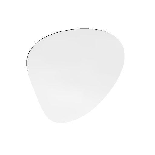 [16003.073@hg_ral9016] Pebble whiteboard, 58x62 cm