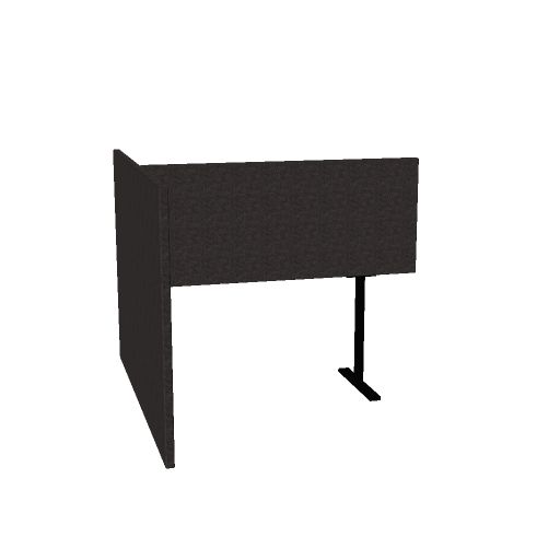 [AKOG-T.UPH.W142.H120.D170@W142 H120 FABRIC RAL9005 Carlow cam_clw01 PG1 High Without] Akoestische T-opstelling