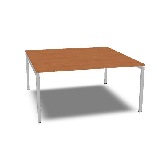 [AR1616VA-1LEAL@25 1 LE AL] Arca vergadertafel 160x160cm vaste hoogte (25, Aluminium, 1, LE)