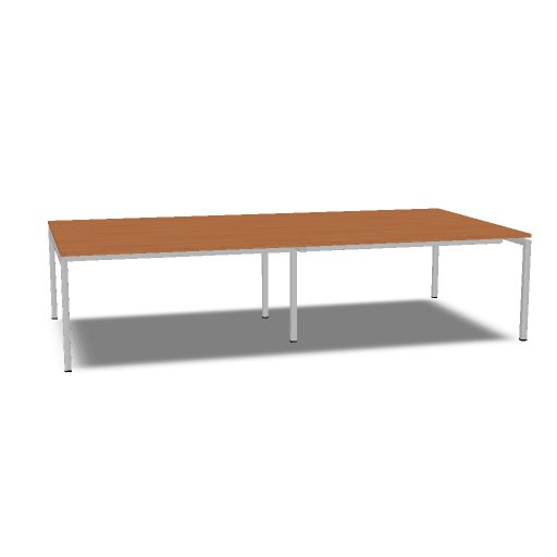 [AR3216VA-1LEAL@25 1 LE AL] Arca vergadertafel 320x160cm vaste hoogte (25, Aluminium, 1, LE)
