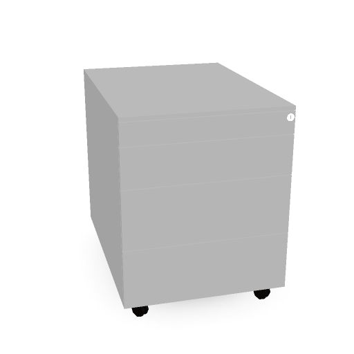 [NP4LADVR-AL@AL] Neutral 3+1 verrijdbaar  3x laden - 1x pennenlade (AL)