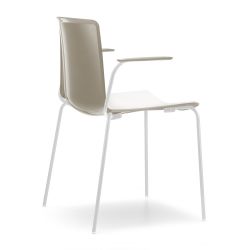 Tweet 4-pootsstoel met armleuningen