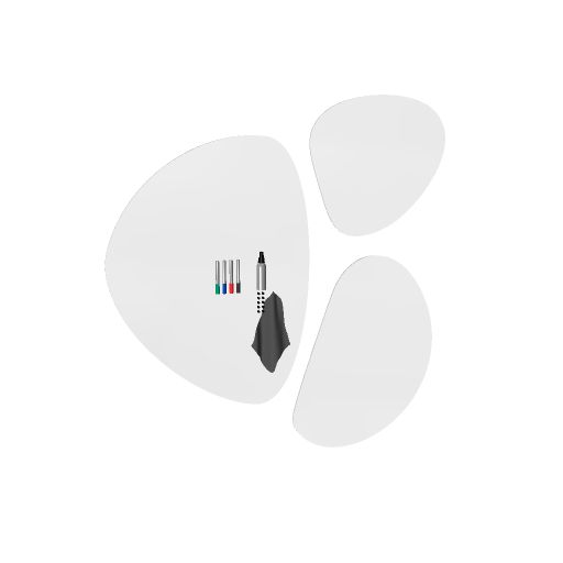 [16003.070@hg_ral9016] Set Pebble whiteboards (Hoogglans RAL 9016, RAL 9016, 14017.113)
