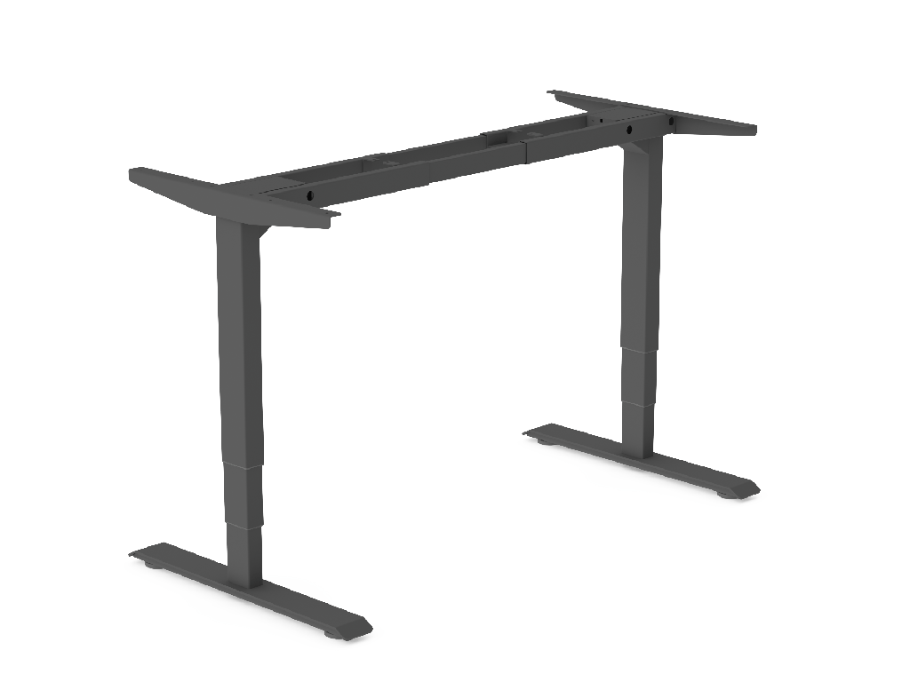 [HLSDRZ-] Flexframe enkel bureau exclusief blad, elektrisch verstelbaar 65 - 130 cm, incl. memoryfunctie