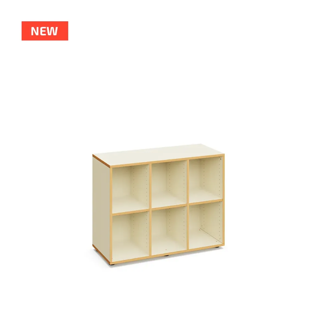 Jane - open houten kast met middenwand (nieuwe versie 2026)