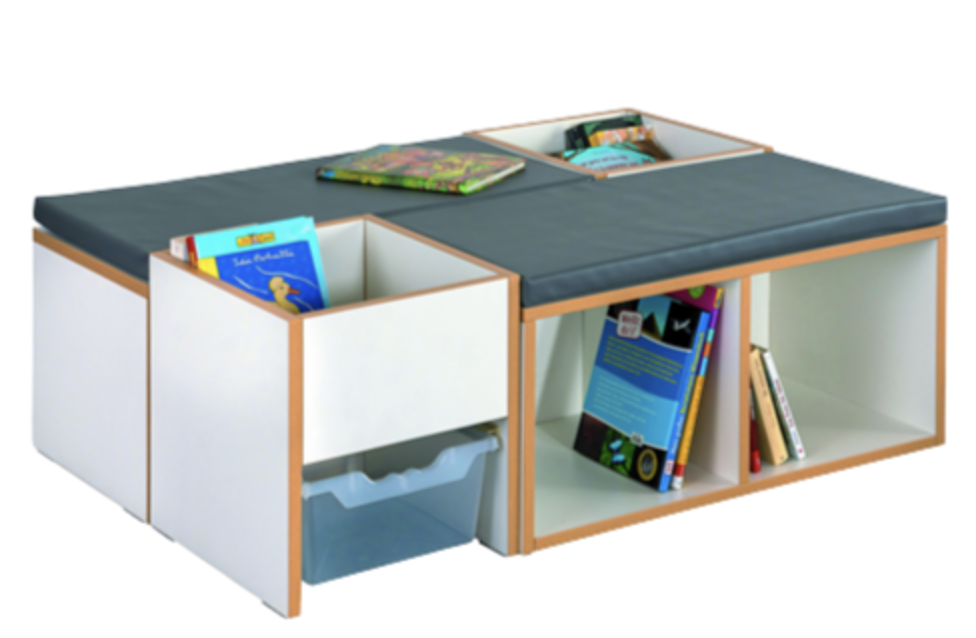 Leeseiland met zitkussen