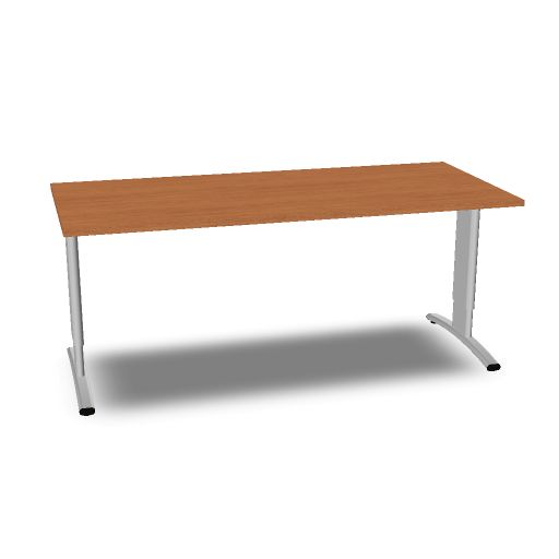 Entrada bureau 180x80cm hoogte instelbaar (Aluminium, 1, LE, ENAT06HI-801LEAL@80 1 LE AL, ENAT06HI-801OLZW@80 1 OL ZW, ZSR180-ZW@ZW, Geen, PL1-WI@WI)
