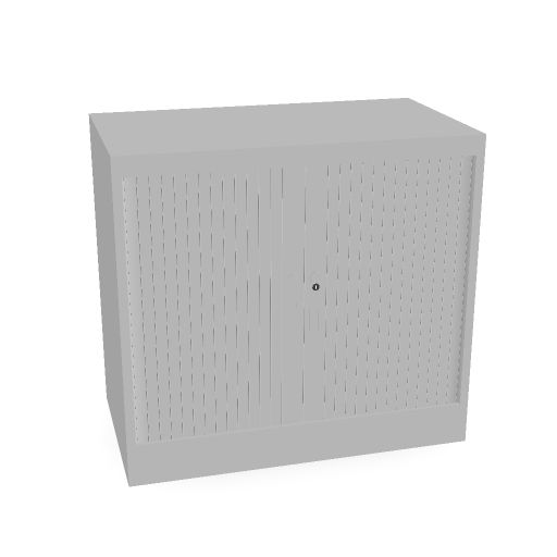 Ecotec roldeurkast 74x80x45cm (Aluminium, ST (Structuur), 2, WE)