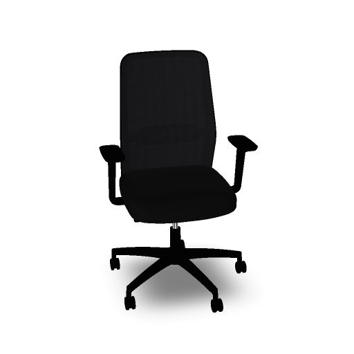 Task chair BLACK structure (black, TT, TT01, BN, BN01, No, SynchAuto, black, RDATF, No, NVP1000000BN01 @BN BN01)
