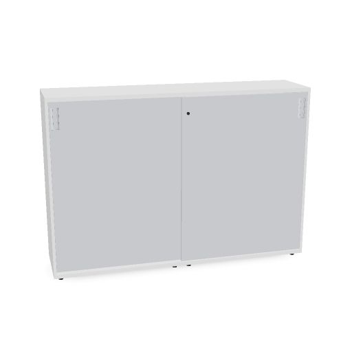 Storage units with sliding doors  W. 136,5  H. 115  D. 40,4 (Elektrisch, 1, MBI1, AL01, E, 1)