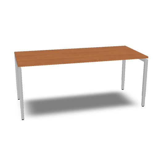 Arca bureau 180x80cm hoogte instelbaar (Aluminium, 1, LE, Geen, NO, WI, 1, WI)