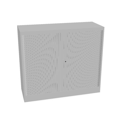 Ecotec roldeurkast 105x120x45cm (Aluminium, ST (Structuur), 1, HN, Geen, ST)