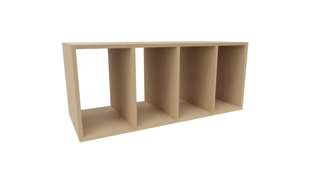 [CABINET 5.1.1-TBA] Volledig geopende schooltassenkast. (Nog te bepalen)