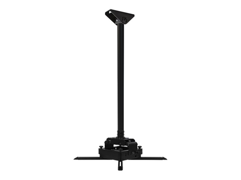 B-TECH BT893 mounting kit - fixed drop - for projector - heavy duty, micro-adjustment - black