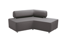 Di-Sofa Boomerang - in kunstleder
