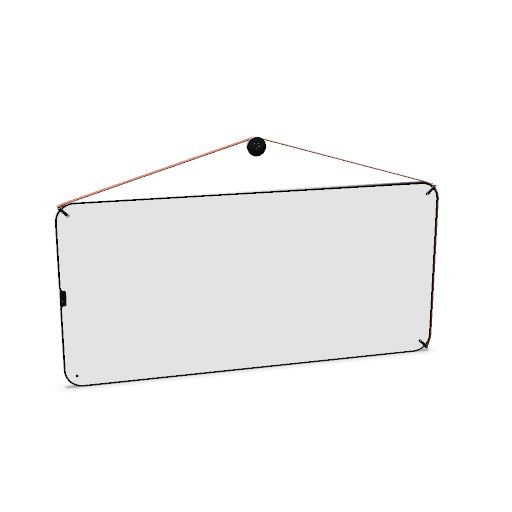 Portable whiteboard, size XL
