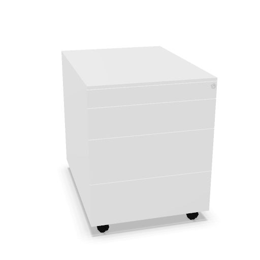 Neutral 3+1 verrijdbaar  3x laden - 1x pennenlade