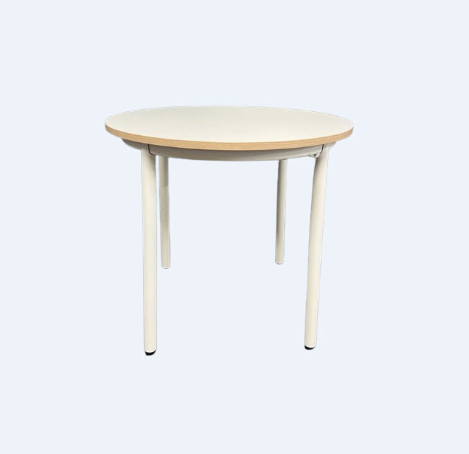 [OUTLET-KLIK-RONDE-TAFEL-WIT] Klik - ronde tafel - werkhoogte: 74 cm - Ø 80 cm