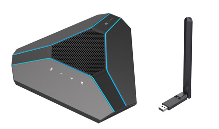 Draadloze microfoon voor grote vergaderruimtes