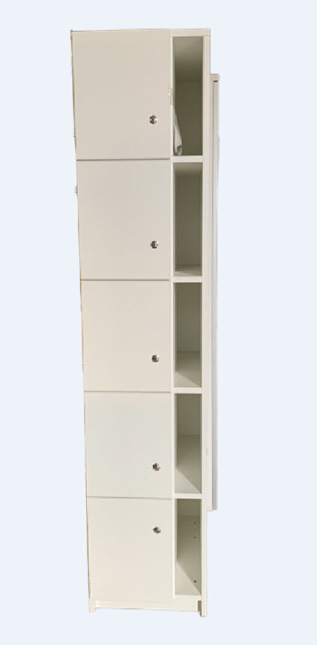 [OUTLET-LOCKERKAST-POSTVAKKEN-5OH-WIT] Lockerkast met postvakken - 5 OH - wit decor