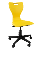 EN Classic IT stoel no glides - zonder wielen - 39-52cm - Kleur: Lime green