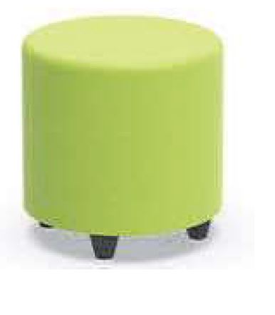 [BLRDG-TBA-TBA-TBA] Poef soft seating in kunstleder - rond: ø 90 cm (Nog te bepalen, Nog te bepalen, Nog te bepalen)