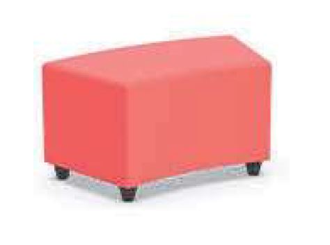 [BLC-TBA-TBA-TBA] Poef soft seating in kunstleder -  curved : 85 x 49 cm  (B x D) (Nog te bepalen, Nog te bepalen, Nog te bepalen)
