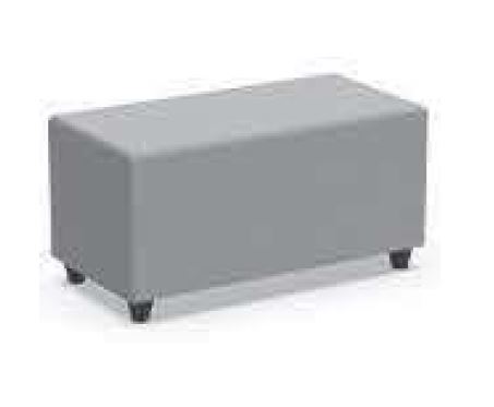 [BLRG-TBA-TBA-TBA] Poef soft seating in kunstleder -  rechthoek : 135 x 45 cm  (B x D) (Nog te bepalen, Nog te bepalen, Nog te bepalen)