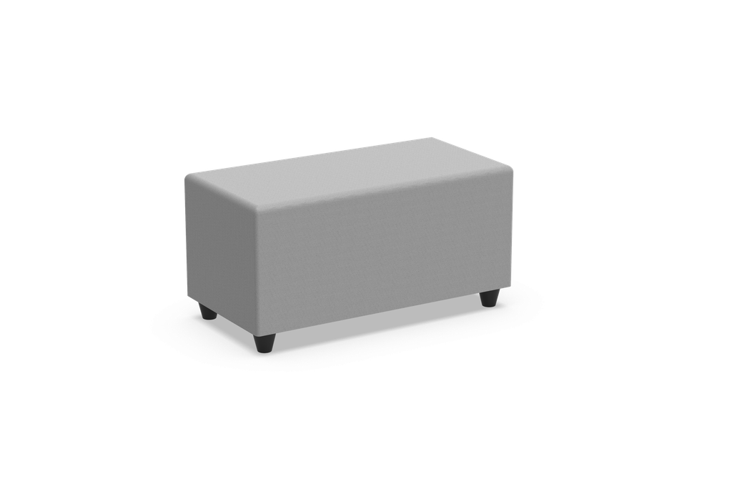 Poef soft seating in kunstleder -  rechthoek : 90 x 45 cm  (B x D)