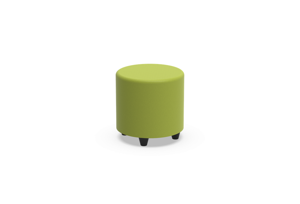 [BLRD-TBA-TBA-TBA] Poef soft seating in kunstleder - rond: ø 45 cm (Nog te bepalen, Nog te bepalen, Nog te bepalen)