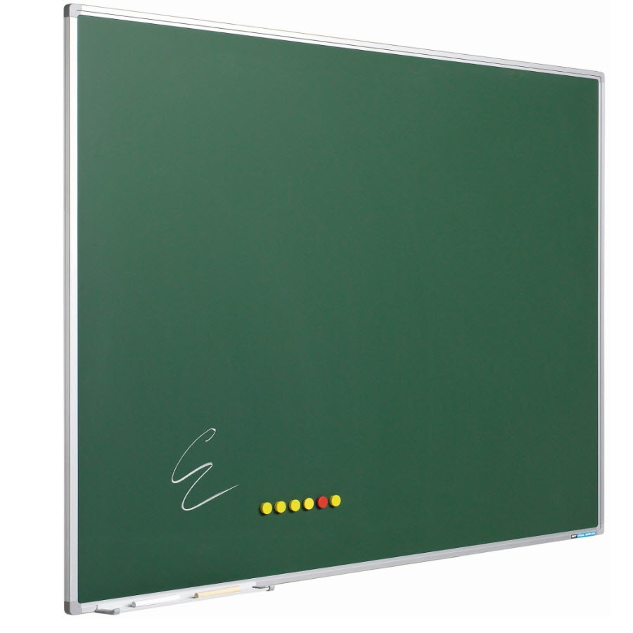 [11103.XXX-Afmetingen] Krijtbord softline - email groen - alu profiel (Nog te bepalen)