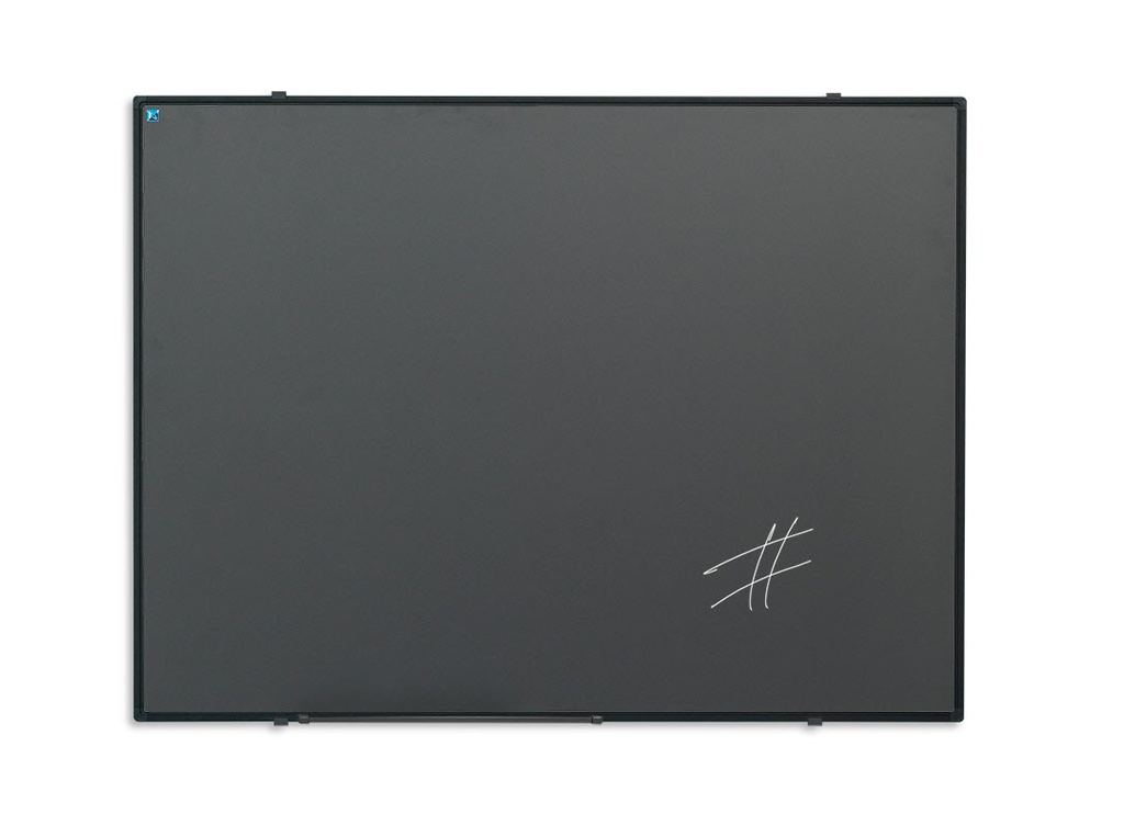 [11102.2X-ZWART-PROFIEL-TBA] Krijtbord softline - email grijs - zwart profiel (Nog te bepalen)