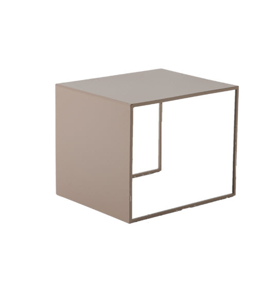 [BIANCA-BIJZETTAFEL-37CM-METAAL-Colour-TBA] Bianca - bijzettafel in gelakt metaal - H 37 cm (Nader te bepalen)