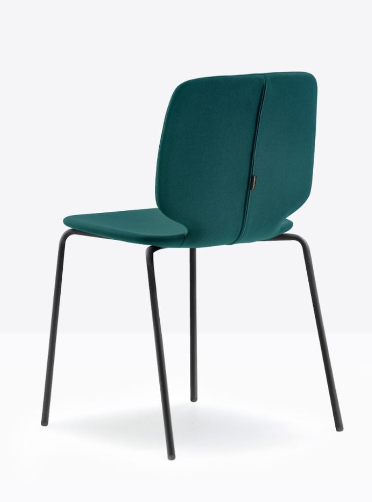 [2731-Cat - Fabrics and artificial leather seat-Fabric seat-TBA-Cat - Coulours frame-Colour frame-TBA] Babila 4-poots - zit gestoffeerd of in kunstleder (Nog te bepalen, Nog te bepalen, Nog te bepalen)