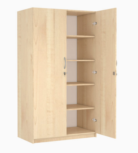 [DIS-001-190-TBA-TBA] Houten kast met draaideuren - 5 OH   (Nog te bepalen, Nog te bepalen)