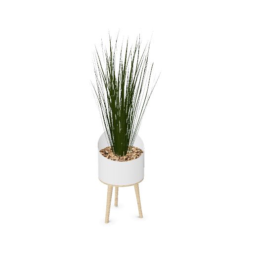 Bac  VAGUE pieds bois composition HERBES